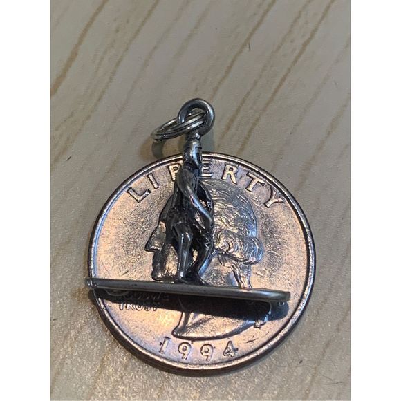 Paddleboard Sterling Silver Jewelry Charm #water #beach - Picture 4 of 5